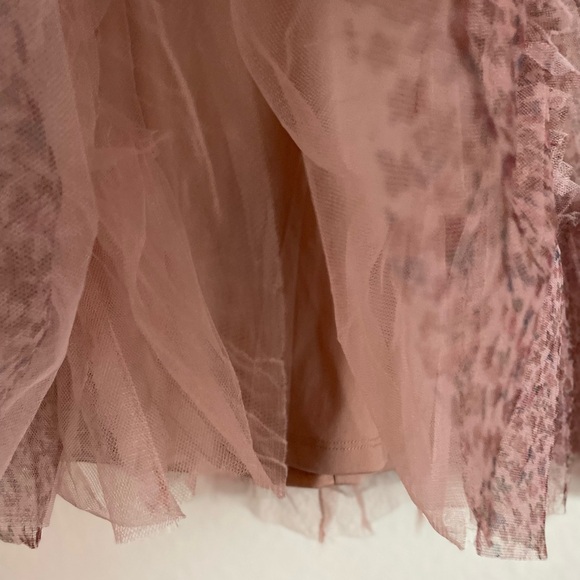 2 hip Elegant Brown Kids tiered animal print Formal Dress size 6 - Picture 4 of 6